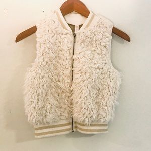 Faux Fur Vest Girls size 7/8